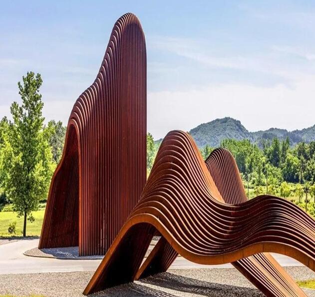 立山锈钢板造型